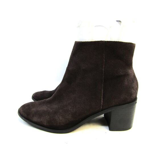 Vince Camuto Women Sz 7.5 M Brown Suede Zip Ankle Fashion Boots Bootie - Picture 1 of 11